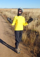 GDMBR: At 28F/-2C, it did not take long before the stoker wanted her balaclava.